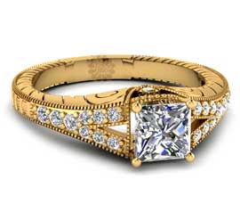 Vogue Crafts and Designs Pvt. Ltd. manufactures Antique Diamond Ring at wholesale price.
